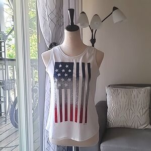 Justice white tank top size 14/16